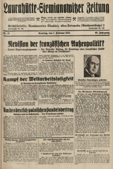 Laurahütte-Siemianowitzer Zeitung : enzige älteste und gelesenste Zeitung von Laurahütte-Siemianowitz mit wöchentlicher Unterhaitungsbeilage. 1931, nr 17
