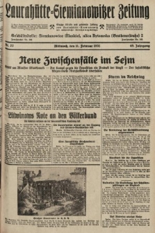 Laurahütte-Siemianowitzer Zeitung : enzige älteste und gelesenste Zeitung von Laurahütte-Siemianowitz mit wöchentlicher Unterhaitungsbeilage. 1931, nr 22