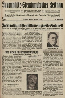 Laurahütte-Siemianowitzer Zeitung : enzige älteste und gelesenste Zeitung von Laurahütte-Siemianowitz mit wöchentlicher Unterhaitungsbeilage. 1931, nr 23