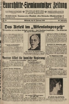 Laurahütte-Siemianowitzer Zeitung : enzige älteste und gelesenste Zeitung von Laurahütte-Siemianowitz mit wöchentlicher Unterhaitungsbeilage. 1931, nr 26