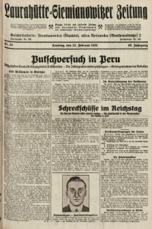 Laurahütte-Siemianowitzer Zeitung : enzige älteste und gelesenste Zeitung von Laurahütte-Siemianowitz mit wöchentlicher Unterhaitungsbeilage. 1931, nr 28