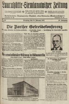 Laurahütte-Siemianowitzer Zeitung : enzige älteste und gelesenste Zeitung von Laurahütte-Siemianowitz mit wöchentlicher Unterhaitungsbeilage. 1931, nr 29