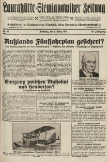 Laurahütte-Siemianowitzer Zeitung : enzige älteste und gelesenste Zeitung von Laurahütte-Siemianowitz mit wöchentlicher Unterhaitungsbeilage. 1931, nr 32