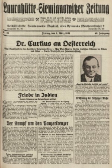 Laurahütte-Siemianowitzer Zeitung : enzige älteste und gelesenste Zeitung von Laurahütte-Siemianowitz mit wöchentlicher Unterhaitungsbeilage. 1931, nr 35