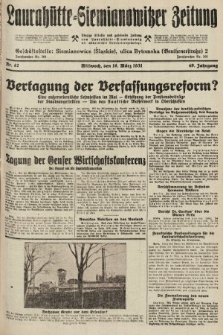 Laurahütte-Siemianowitzer Zeitung : enzige älteste und gelesenste Zeitung von Laurahütte-Siemianowitz mit wöchentlicher Unterhaitungsbeilage. 1931, nr 42
