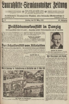 Laurahütte-Siemianowitzer Zeitung : enzige älteste und gelesenste Zeitung von Laurahütte-Siemianowitz mit wöchentlicher Unterhaitungsbeilage. 1931, nr 43