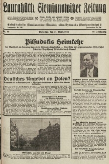 Laurahütte-Siemianowitzer Zeitung : enzige älteste und gelesenste Zeitung von Laurahütte-Siemianowitz mit wöchentlicher Unterhaitungsbeilage. 1931, nr 49