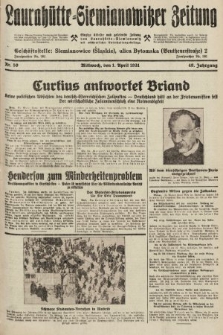 Laurahütte-Siemianowitzer Zeitung : enzige älteste und gelesenste Zeitung von Laurahütte-Siemianowitz mit wöchentlicher Unterhaitungsbeilage. 1931, nr 50