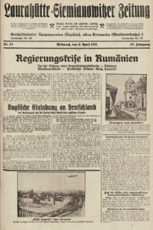 Laurahütte-Siemianowitzer Zeitung : enzige älteste und gelesenste Zeitung von Laurahütte-Siemianowitz mit wöchentlicher Unterhaitungsbeilage. 1931, nr 53