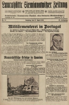 Laurahütte-Siemianowitzer Zeitung : enzige älteste und gelesenste Zeitung von Laurahütte-Siemianowitz mit wöchentlicher Unterhaitungsbeilage. 1931, nr 55