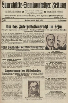 Laurahütte-Siemianowitzer Zeitung : enzige älteste und gelesenste Zeitung von Laurahütte-Siemianowitz mit wöchentlicher Unterhaitungsbeilage. 1931, nr 62