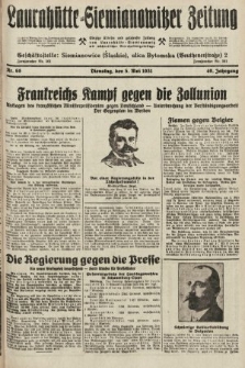 Laurahütte-Siemianowitzer Zeitung : enzige älteste und gelesenste Zeitung von Laurahütte-Siemianowitz mit wöchentlicher Unterhaitungsbeilage. 1931, nr 68