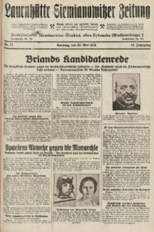 Laurahütte-Siemianowitzer Zeitung : enzige älteste und gelesenste Zeitung von Laurahütte-Siemianowitz mit wöchentlicher Unterhaitungsbeilage. 1931, nr 71