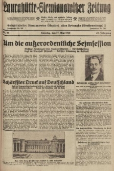 Laurahütte-Siemianowitzer Zeitung : enzige älteste und gelesenste Zeitung von Laurahütte-Siemianowitz mit wöchentlicher Unterhaitungsbeilage. 1931, nr 75