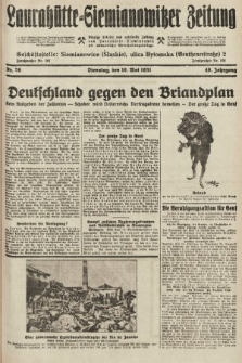 Laurahütte-Siemianowitzer Zeitung : enzige älteste und gelesenste Zeitung von Laurahütte-Siemianowitz mit wöchentlicher Unterhaitungsbeilage. 1931, nr 76