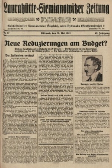 Laurahütte-Siemianowitzer Zeitung : enzige älteste und gelesenste Zeitung von Laurahütte-Siemianowitz mit wöchentlicher Unterhaitungsbeilage. 1931, nr 77