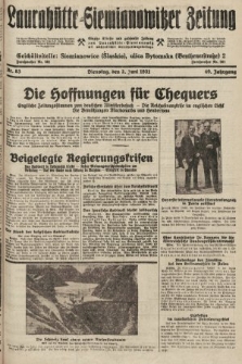 Laurahütte-Siemianowitzer Zeitung : enzige älteste und gelesenste Zeitung von Laurahütte-Siemianowitz mit wöchentlicher Unterhaitungsbeilage. 1931, nr 83