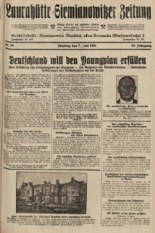 Laurahütte-Siemianowitzer Zeitung : enzige älteste und gelesenste Zeitung von Laurahütte-Siemianowitz mit wöchentlicher Unterhaitungsbeilage. 1931, nr 86