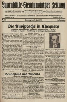 Laurahütte-Siemianowitzer Zeitung : enzige älteste und gelesenste Zeitung von Laurahütte-Siemianowitz mit wöchentlicher Unterhaitungsbeilage. 1931, nr 87