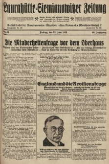 Laurahütte-Siemianowitzer Zeitung : enzige älteste und gelesenste Zeitung von Laurahütte-Siemianowitz mit wöchentlicher Unterhaitungsbeilage. 1931, nr 89