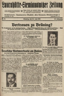 Laurahütte-Siemianowitzer Zeitung : enzige älteste und gelesenste Zeitung von Laurahütte-Siemianowitz mit wöchentlicher Unterhaitungsbeilage. 1931, nr 91
