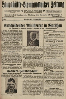 Laurahütte-Siemianowitzer Zeitung : enzige älteste und gelesenste Zeitung von Laurahütte-Siemianowitz mit wöchentlicher Unterhaitungsbeilage. 1931, nr 94