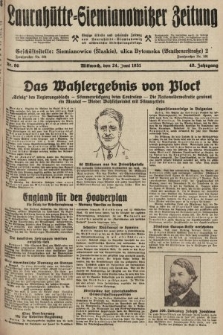 Laurahütte-Siemianowitzer Zeitung : enzige älteste und gelesenste Zeitung von Laurahütte-Siemianowitz mit wöchentlicher Unterhaitungsbeilage. 1931, nr 96