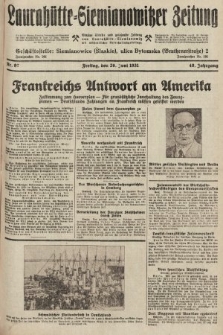 Laurahütte-Siemianowitzer Zeitung : enzige älteste und gelesenste Zeitung von Laurahütte-Siemianowitz mit wöchentlicher Unterhaitungsbeilage. 1931, nr 97
