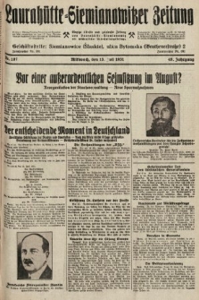 Laurahütte-Siemianowitzer Zeitung : enzige älteste und gelesenste Zeitung von Laurahütte-Siemianowitz mit wöchentlicher Unterhaitungsbeilage. 1931, nr 107