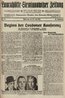 Laurahütte-Siemianowitzer Zeitung : enzige älteste und gelesenste Zeitung von Laurahütte-Siemianowitz mit wöchentlicher Unterhaitungsbeilage. 1931, nr 111
