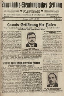 Laurahütte-Siemianowitzer Zeitung : enzige älteste und gelesenste Zeitung von Laurahütte-Siemianowitz mit wöchentlicher Unterhaitungsbeilage. 1931, nr 113