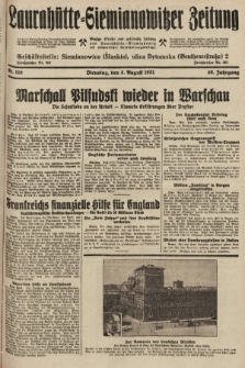 Laurahütte-Siemianowitzer Zeitung : enzige älteste und gelesenste Zeitung von Laurahütte-Siemianowitz mit wöchentlicher Unterhaitungsbeilage. 1931, nr 118