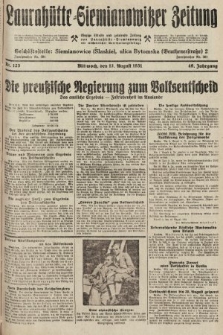 Laurahütte-Siemianowitzer Zeitung : enzige älteste und gelesenste Zeitung von Laurahütte-Siemianowitz mit wöchentlicher Unterhaitungsbeilage. 1931, nr 123
