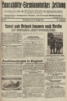 Laurahütte-Siemianowitzer Zeitung : enzige älteste und gelesenste Zeitung von Laurahütte-Siemianowitz mit wöchentlicher Unterhaitungsbeilage. 1931, nr 125