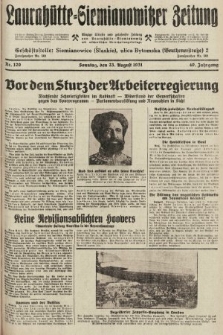 Laurahütte-Siemianowitzer Zeitung : enzige älteste und gelesenste Zeitung von Laurahütte-Siemianowitz mit wöchentlicher Unterhaitungsbeilage. 1931, nr 129