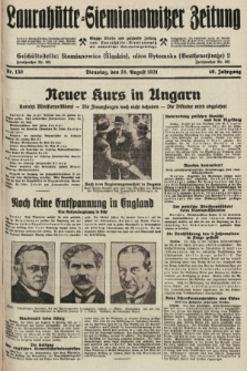 Laurahütte-Siemianowitzer Zeitung : enzige älteste und gelesenste Zeitung von Laurahütte-Siemianowitz mit wöchentlicher Unterhaitungsbeilage. 1931, nr 130