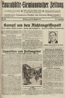 Laurahütte-Siemianowitzer Zeitung : enzige älteste und gelesenste Zeitung von Laurahütte-Siemianowitz mit wöchentlicher Unterhaitungsbeilage. 1931, nr 132