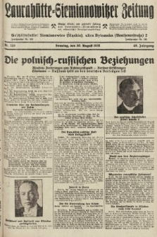 Laurahütte-Siemianowitzer Zeitung : enzige älteste und gelesenste Zeitung von Laurahütte-Siemianowitz mit wöchentlicher Unterhaitungsbeilage. 1931, nr 133