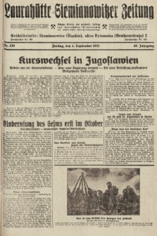 Laurahütte-Siemianowitzer Zeitung : enzige älteste und gelesenste Zeitung von Laurahütte-Siemianowitz mit wöchentlicher Unterhaitungsbeilage. 1931, nr 136