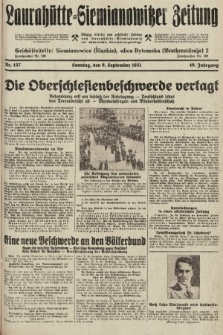 Laurahütte-Siemianowitzer Zeitung : enzige älteste und gelesenste Zeitung von Laurahütte-Siemianowitz mit wöchentlicher Unterhaitungsbeilage. 1931, nr 137