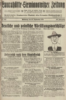 Laurahütte-Siemianowitzer Zeitung : enzige älteste und gelesenste Zeitung von Laurahütte-Siemianowitz mit wöchentlicher Unterhaitungsbeilage. 1931, nr 143