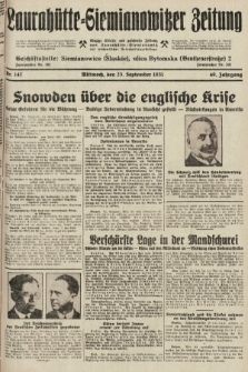 Laurahütte-Siemianowitzer Zeitung : enzige älteste und gelesenste Zeitung von Laurahütte-Siemianowitz mit wöchentlicher Unterhaitungsbeilage. 1931, nr 147