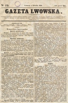 Gazeta Lwowska. 1852, nr 75