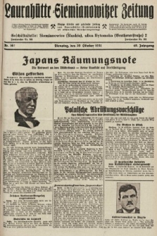 Laurahütte-Siemianowitzer Zeitung : enzige älteste und gelesenste Zeitung von Laurahütte-Siemianowitz mit wöchentlicher Unterhaitungsbeilage. 1931, nr 162