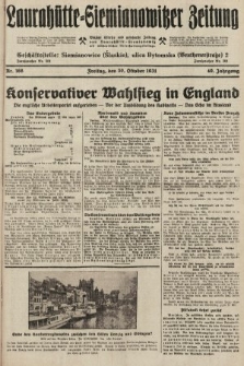 Laurahütte-Siemianowitzer Zeitung : enzige älteste und gelesenste Zeitung von Laurahütte-Siemianowitz mit wöchentlicher Unterhaitungsbeilage. 1931, nr 168