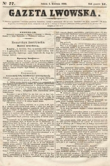Gazeta Lwowska. 1852, nr 77