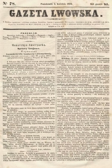Gazeta Lwowska. 1852, nr 78