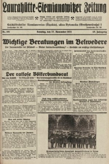Laurahütte-Siemianowitzer Zeitung : enzige älteste und gelesenste Zeitung von Laurahütte-Siemianowitz mit wöchentlicher Unterhaitungsbeilage. 1931, nr 181