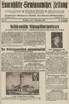 Laurahütte-Siemianowitzer Zeitung : enzige älteste und gelesenste Zeitung von Laurahütte-Siemianowitz mit wöchentlicher Unterhaitungsbeilage. 1931, nr 182