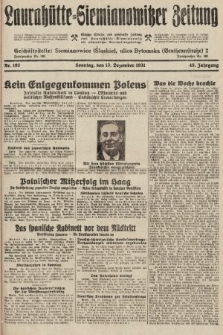 Laurahütte-Siemianowitzer Zeitung : enzige älteste und gelesenste Zeitung von Laurahütte-Siemianowitz mit wöchentlicher Unterhaitungsbeilage. 1931, nr 193